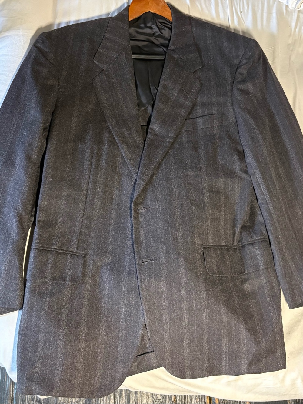Barneys New York Charcoal Pinstripe Sport Coat